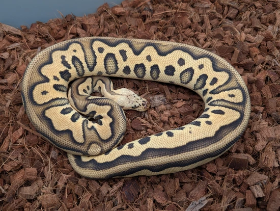 Leopard Chocolate Pastel Clown Het Hypo Ball Python by Bobs Balls