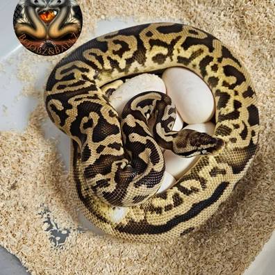 Leopard Yellowbelly Pastel 100%Piebald♀️(PB) Ball Python - female for sale from Boobz&Ballz